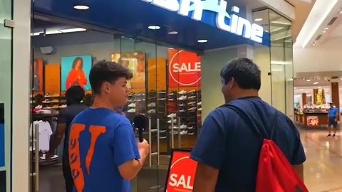 Fan getting shoes...