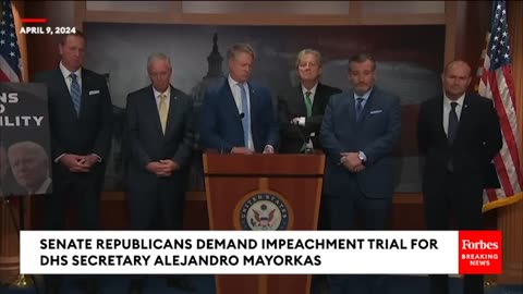 BREAKING NEWS: GOP Senators Issue Direct Demand Of Schumer To Hold Mayorkas Impeachment Trial