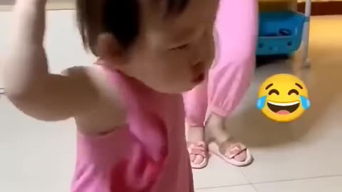 Cute baby dancing