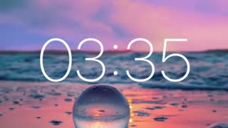 5 Minute Timer - Relaxing Music with Ocean Waves