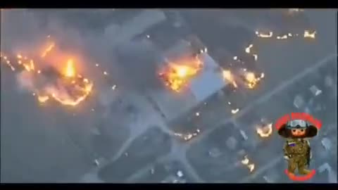 Russia aerial bombing ukraine fuel and ammunition depots in kherson region