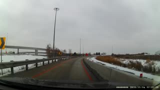 Car Flips After Accident on Toronto Highway