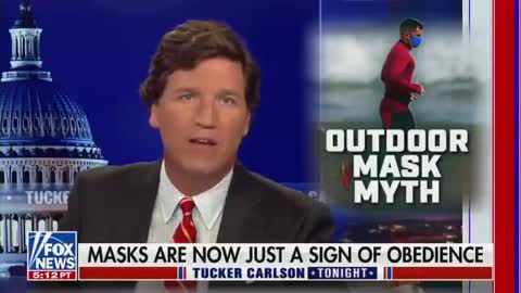 Liberals LOSE IT After Tucker Destroys Outdoor Mask Wearers