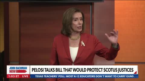 Reporter confronts Pelosi: "You said the Justices are protected but there was an attempt on Justice Kavanaugh's life"