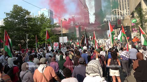 Red/Green Flare Smoke (Nathan Phillips Square) at a Palestinian protest - Soundtrack