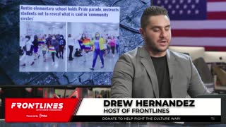 Drew Hernandez on Austin elementary school holding a Pride parade, instructing students not to reveal what is said in "community circles"