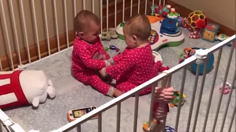 FUNNY TWINS BABY ARGUING OVER EVRYTHING | Funny Babies and Pets