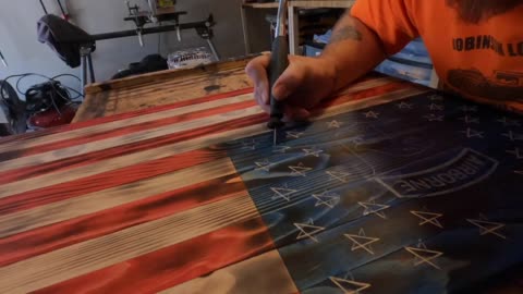 How to make Wood American Flag