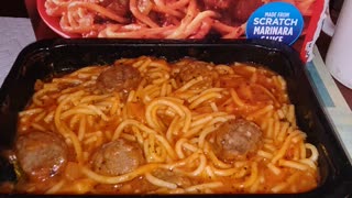 Eating Banquet Spaghetti & Meatballs, Dbn, MI, 2/20/24
