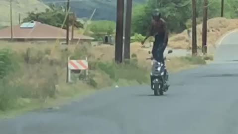 Scooter Rider Has Outstanding Balance