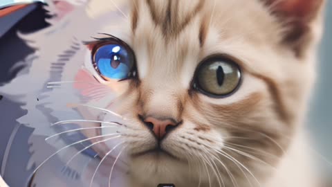 Cat very cute 🥺🥰 video generator by Ai 🤖 #cat #cats #rumble #rumbleshorts #gpt #fun
