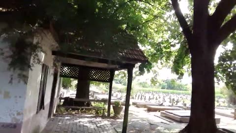 Exploring old Semetery in Serbian Village