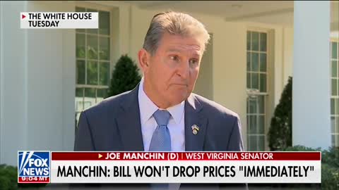 Manchin Says Democrats 'Never Said' Inflation Reduction Act Will Not Immediately Bring Down Costs