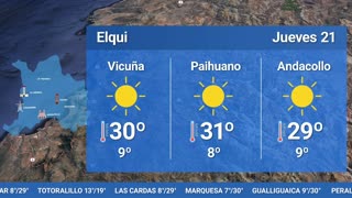 EL TIEMPO EN LA REGIÓN - MIÉRCOLES 20 DE DICIEMBRE