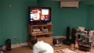 Spencer playing fruit ninja VID 20180707 201047