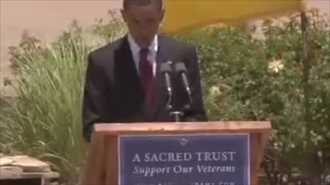 Obama sees the fallen soldiers in the audience