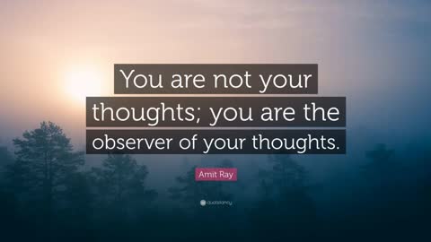 Soul of the EveryMan - Your thoughts are not YOU