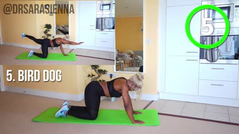 10 Minute Toned Back Workout At Home With No Equipment