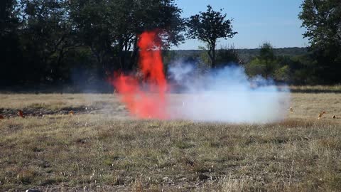 Tannerite blows up pumpkin.