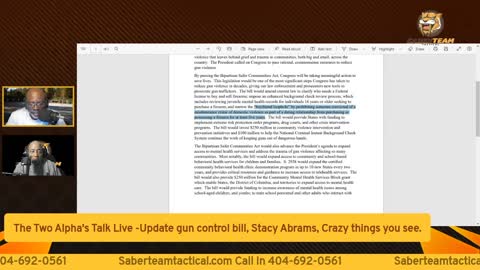 The Two Alpha's Talk - Update on the gun control bill.