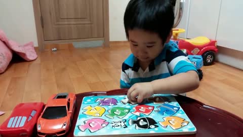 Baby learn English with colors, shapes, numbers and letters