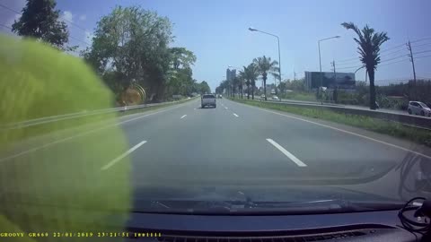 Truck Rolls Downhill Right into Head On Collision