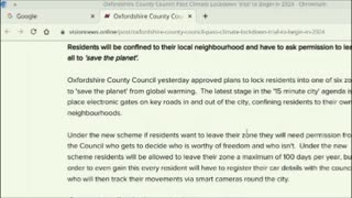 Is This True? Climate Lockdown Planned For Oxford City In 2024?
