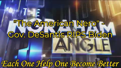 "The American Nero" - Gov. DeSantis RIPS Biden