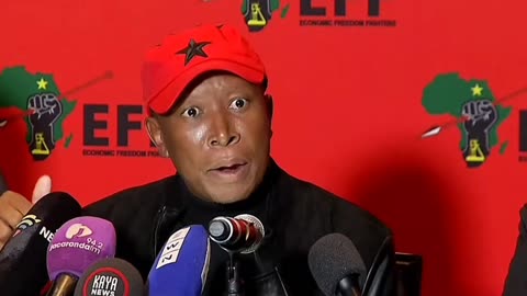 EFF President Julius Malema addresses Media