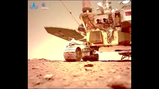 China releases videos of rover on Mars