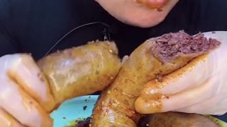 Blood Intestines! Mukbang ASMR