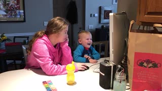 Try NOT to Laugh as you watch this Little Boy Playing With His Special Needs Aunt!