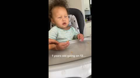 Toddler Shows Mom Sass at Mealtime