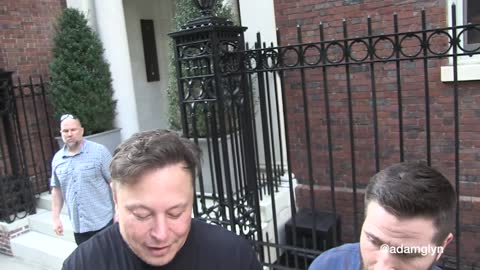 Elon Musk talks about hosting SNL, Dogecoin, and more on the streets of NYC