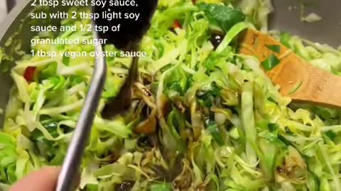 Cabbage stir-fried Keto