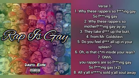 David Edyn - Rap Is Gay (Original Song)