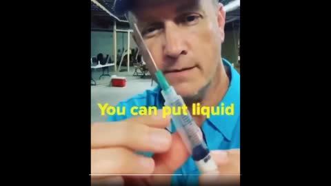 Fake vaccine syringe