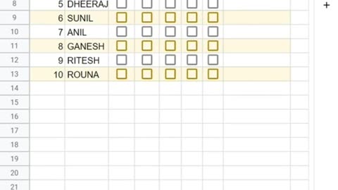 Excel attendance sheet