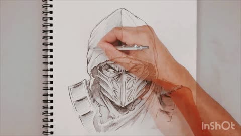 Mortal Kombat How to draw Sub-Zero - Mortal Kombat sketch