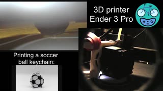 3D printing a soccer ball keychain