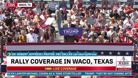 FULL SPEECH: Dr. Robert Jeffress' Speech at President Trump Rally in WACO, TX- 3/25/23