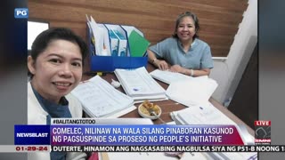 Pagtanggap ng lagda para sa People's Initiative, itinigil