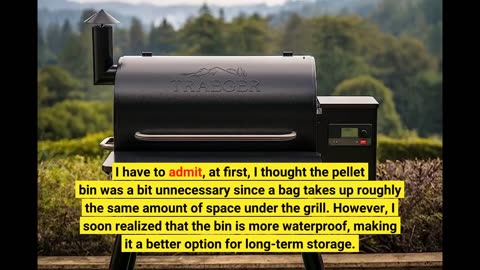 Buyer Comments: Traeger Pellet Grills BAC637 Stay Dry Pellet Bin, Wood Pellet Storage with Lock...