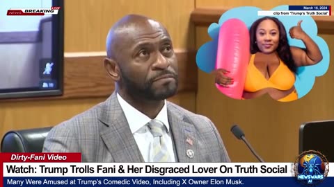 Dirty-Fani: Trump Trolls Fani & Her Disgraced Lover On Truth Social With Hilarious Video