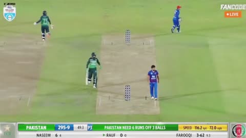 Pak vs Afghanistan Naseem Shah/$Win tah Match