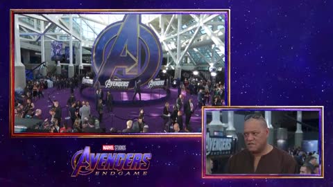 Laurence Fishburne on growing up reading Marvel Comics at the Avengers Endgame Premiere