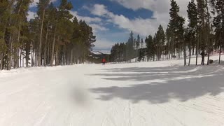 skiing Red Lodge Ski resort MT 4-2-23