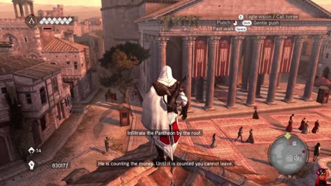 Assassin Creed Brotherhood Mission 7 Secret Location Lair of Romulus The Halls Of Nero 100%