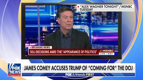 James Comey warns Trump is 'coming for' DOJ 'Smell of desperation'