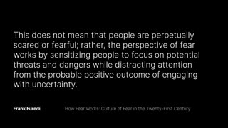 FEAR PSYCHOSIS AND THE CULT OF SAFETY - WHY ARE PEOPLE SO AFRAID? BY ACADEMY OF IDEAS